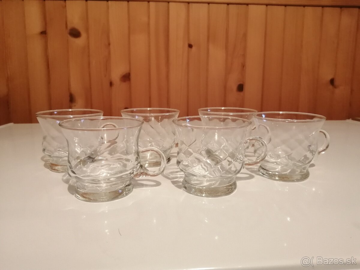 Priehľadné sialocky na čajík, kavicku160ml - 2