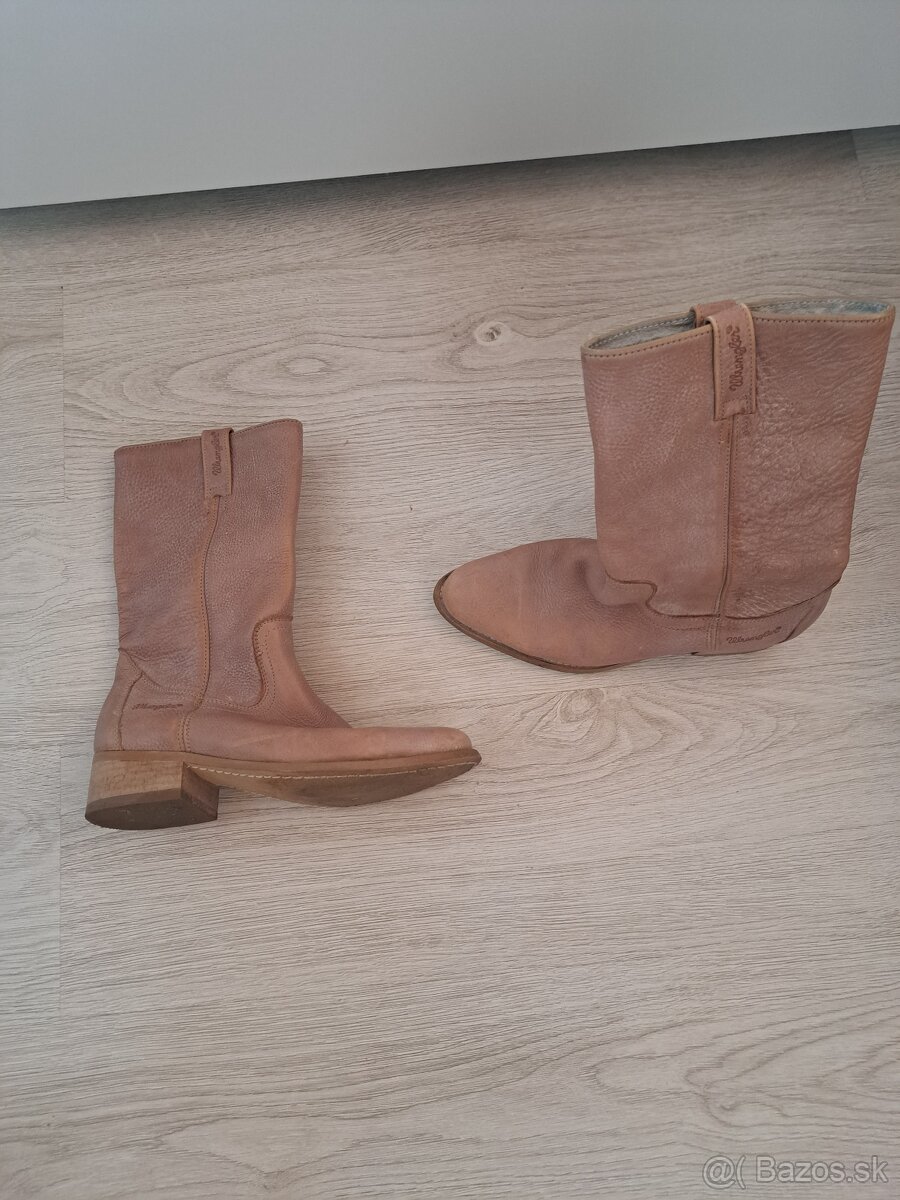 Celokožené značkové čižmičky Wrangler - 2