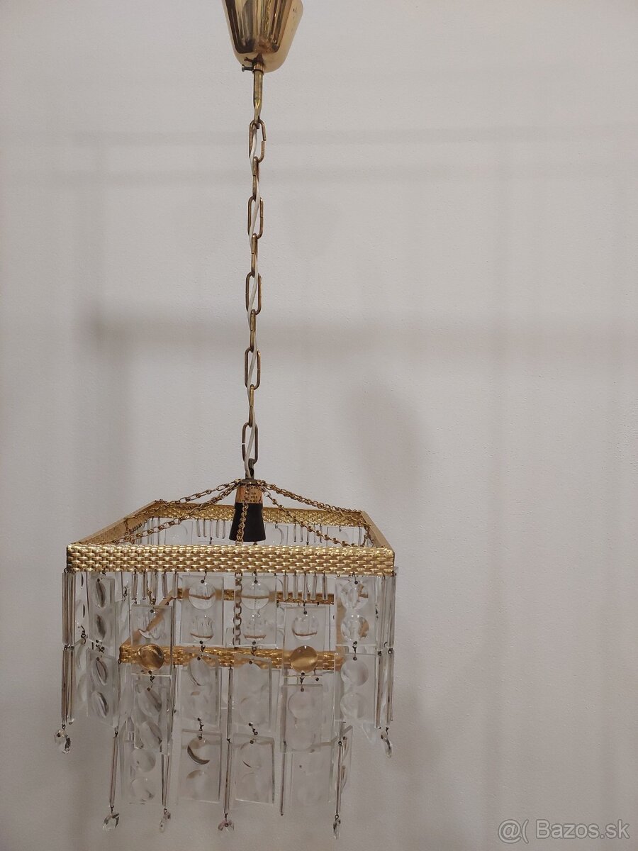 Starožitný kryštálový luster. - 2