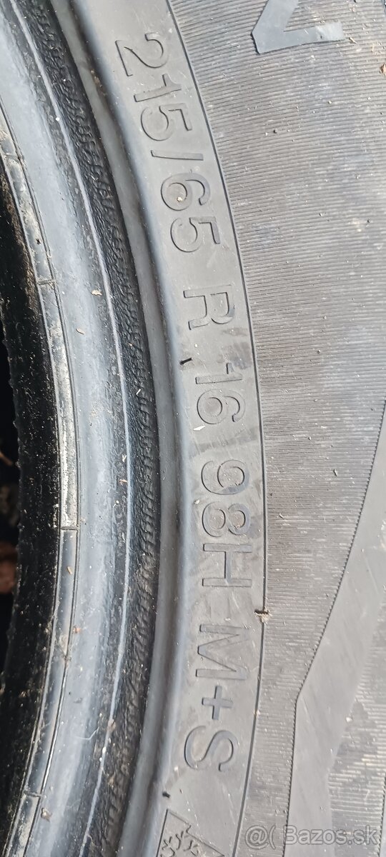 Predam zimne pneumatiky 215/65 r16 - 2