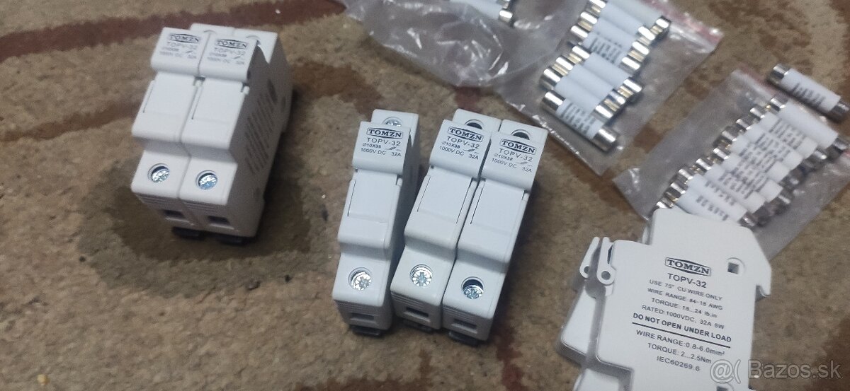 Tavné poistky 10x38 (15€ všetko) - 2