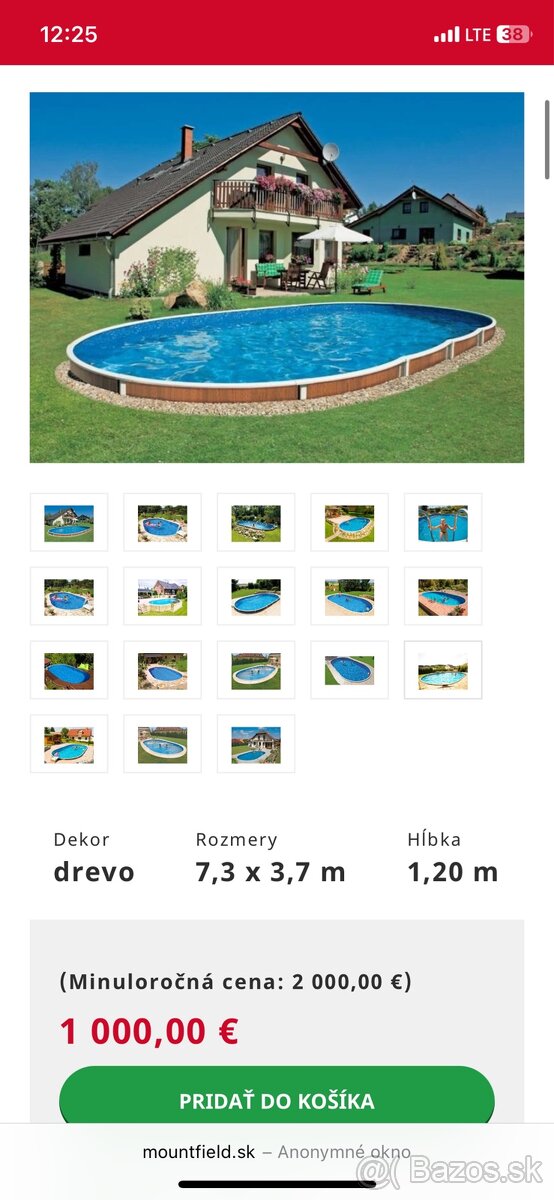 Predám bazen Azuro v 7 - Ilava | Bazoš.sk