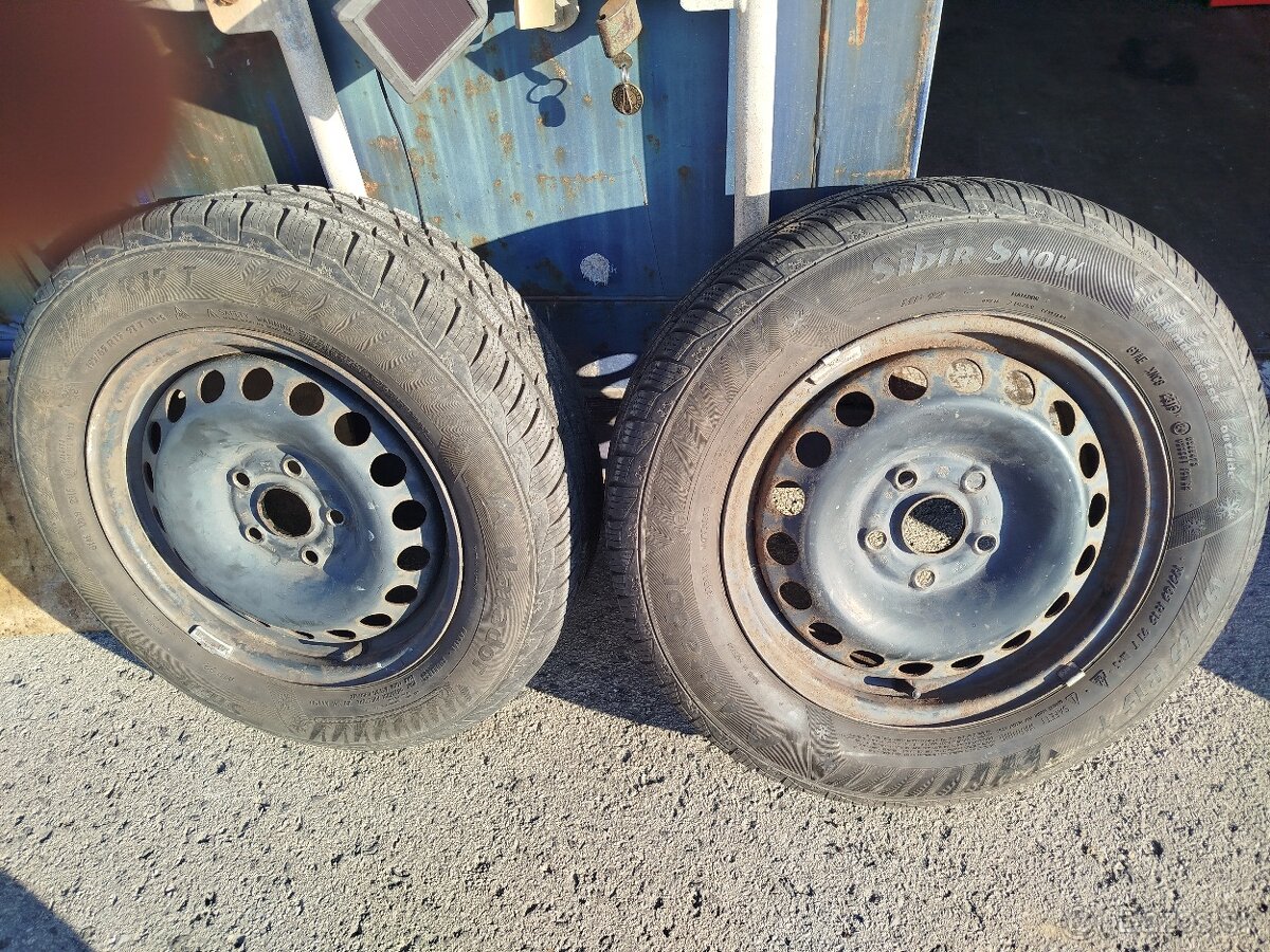 Plechové disky 5x112 R15 aj s pneu - 2