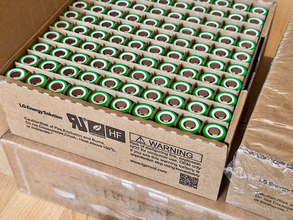 Predám NOVÉ Li-ion batérie LG INR18650-MJ1, 3500 mAh, 10A - 2