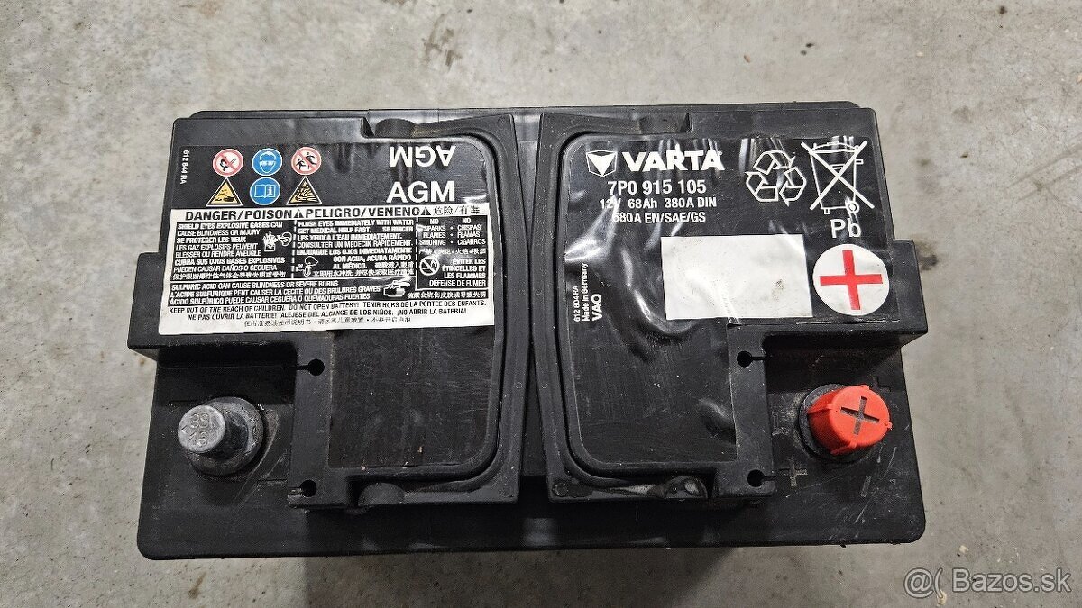 Originálna autobatéria VW Tiguan 2016+ 68Ah 380A - 2