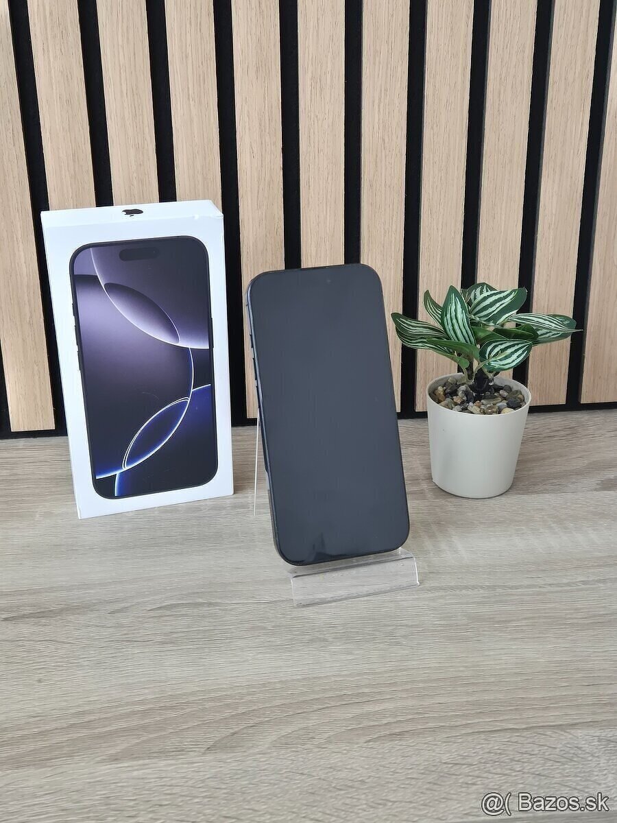 Apple iPhone 16 Pro 128GB Black Titanium | ZÁNOVNÝ - 2