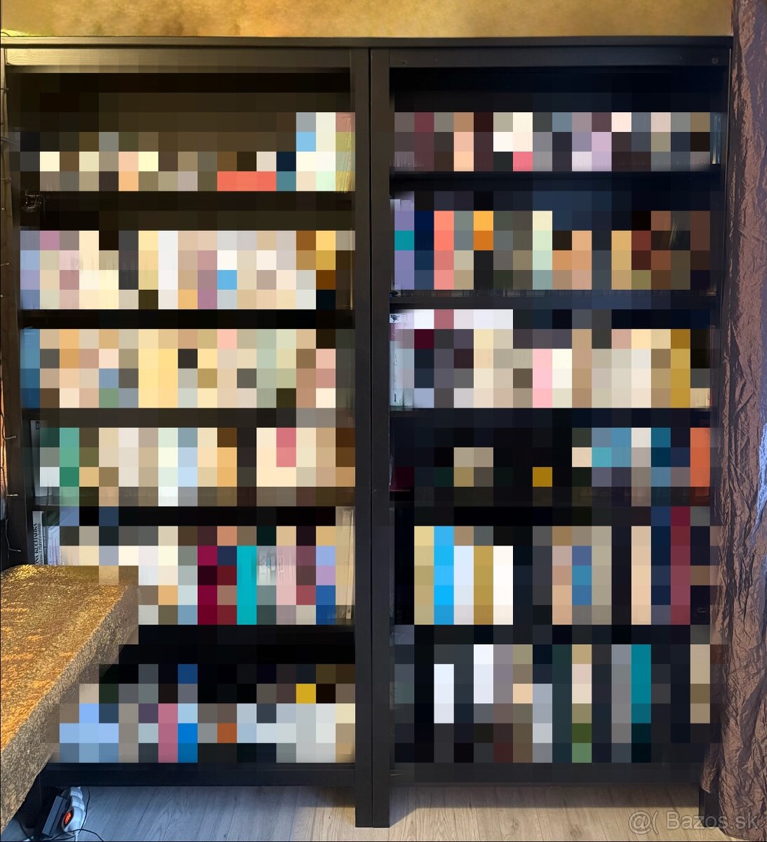 2 ks kniznica IKEA Hemnes - ciernohneda - 2