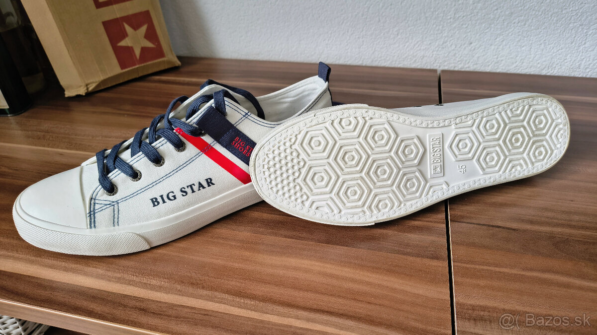 New: Big Star tenisky | veľ. 45 | Biele - 2