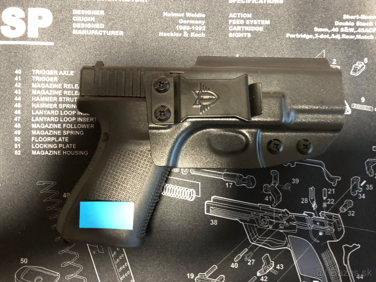 Predám kydexové puzdro pre Glock 19, 19x,23/32, 44/45 - 2