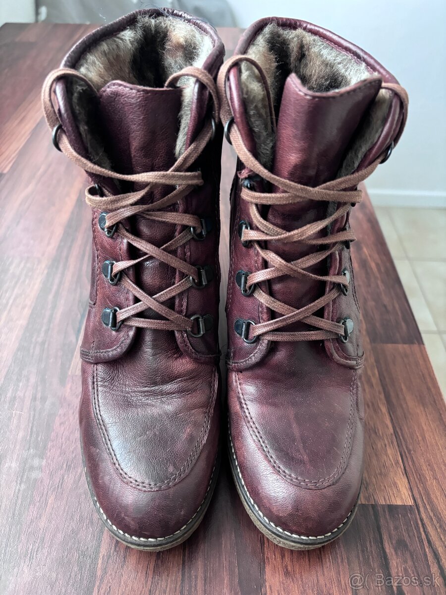 Kožené topánky na opätku - 2