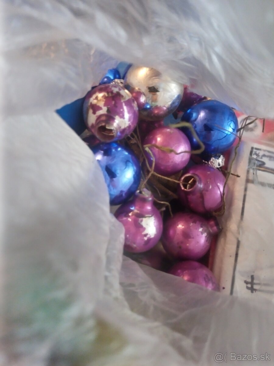 Darujem modré vianočné gule a ozdoby - 2