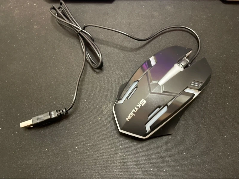 Herná myš SkyLion F1 RGB Čierna - 2