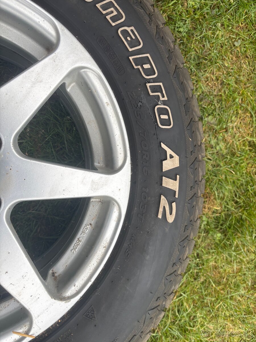 Hankook dynapro AT2 + elektrony 5x114,3/ 4ks - 2