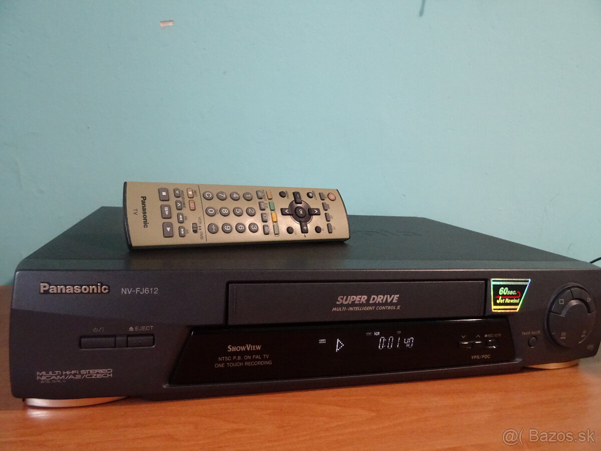 VHS videorekordér - Panasonic NV-FJ612 - HiFi Stereo - 2