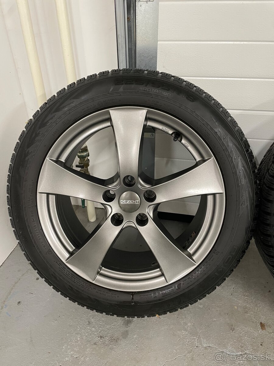 Alu disky 5x114,3 r18 + zimne Nokian 225/55/18 - 2
