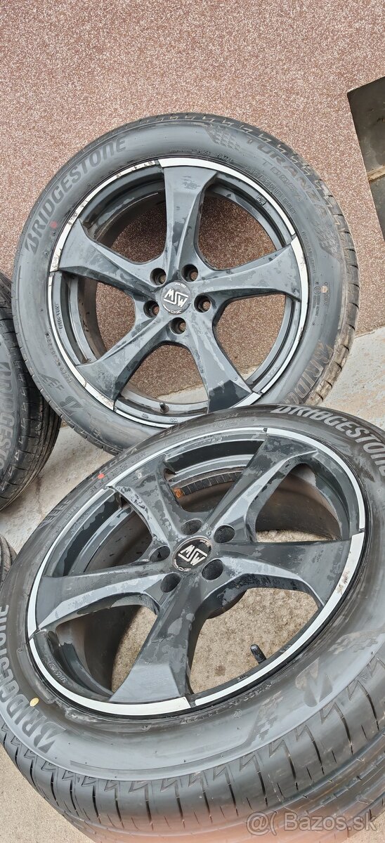 ALU 5x105 a letné Bridgestone 215/55 R18 - 2