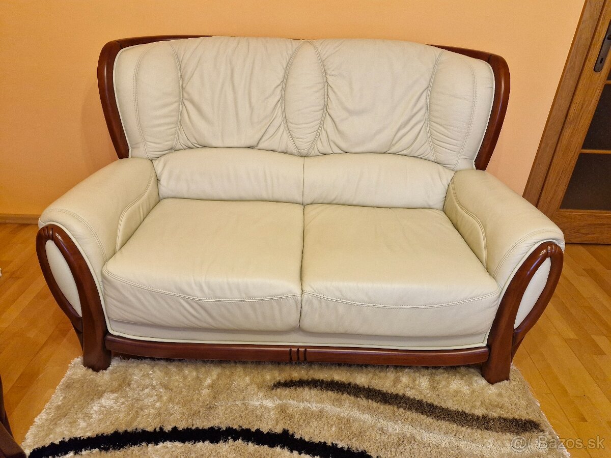 Koženná sedacia súprava 3+2+1+ stolík - 2