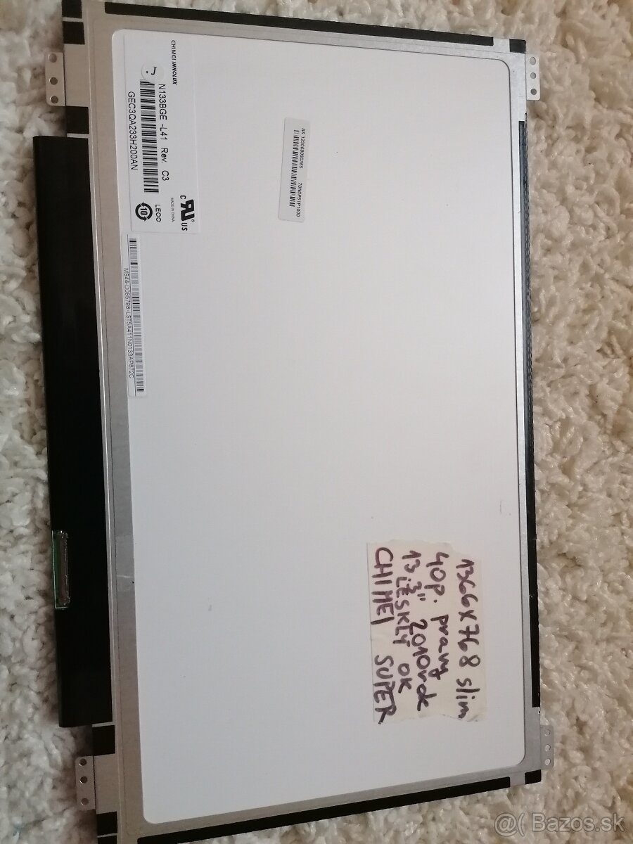 Predám 13.3" a 14.0" displej do notebooku. - 2