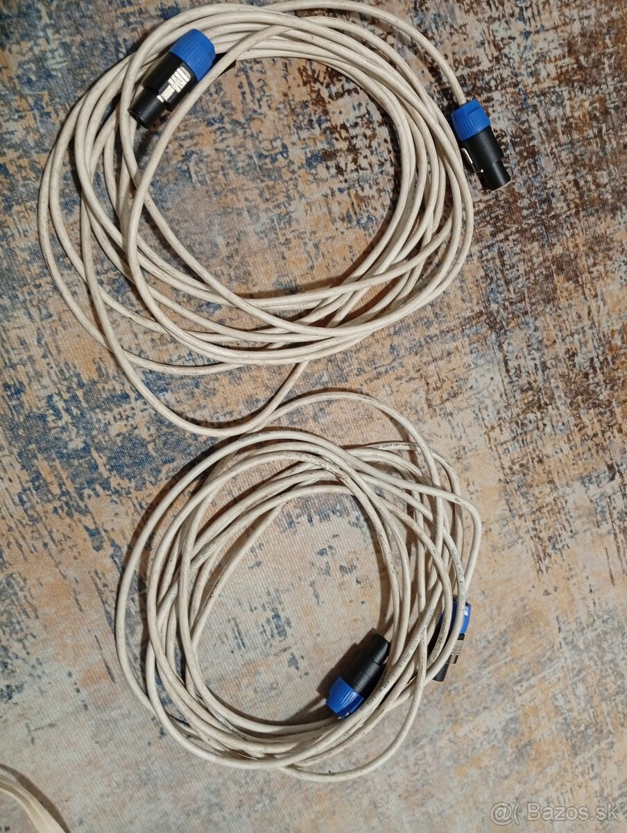 Kable k reproduktorom Speakon - 2