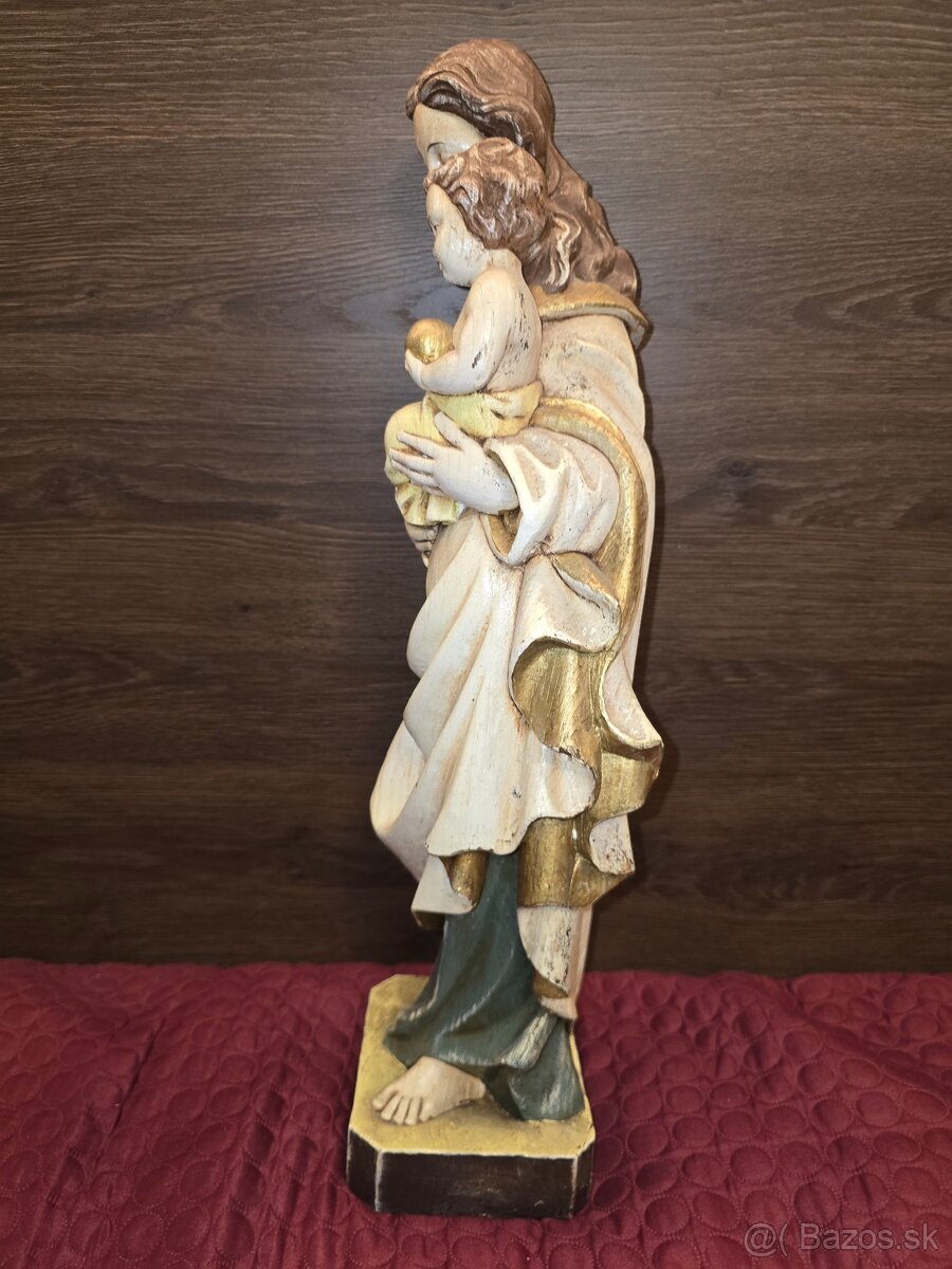 Drevená socha Panny Márie (Madona) - 2