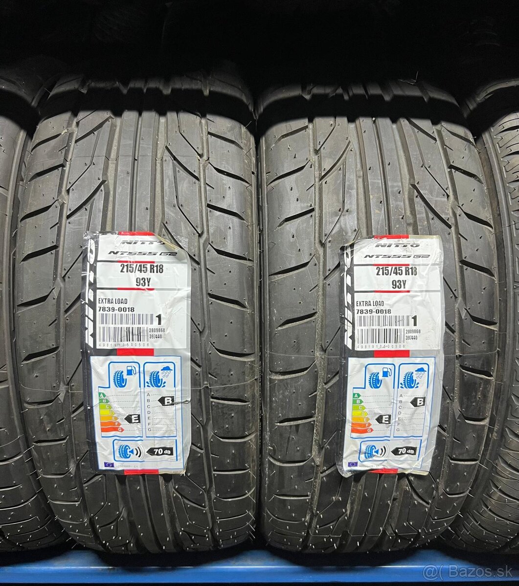 Letné pneumatiky nitto 215/45R18 - 2