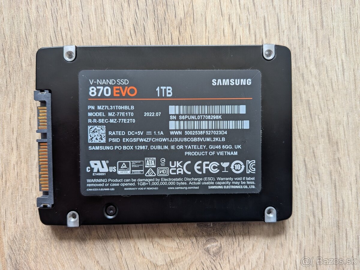 Samsung 870 evo 1TB - 2