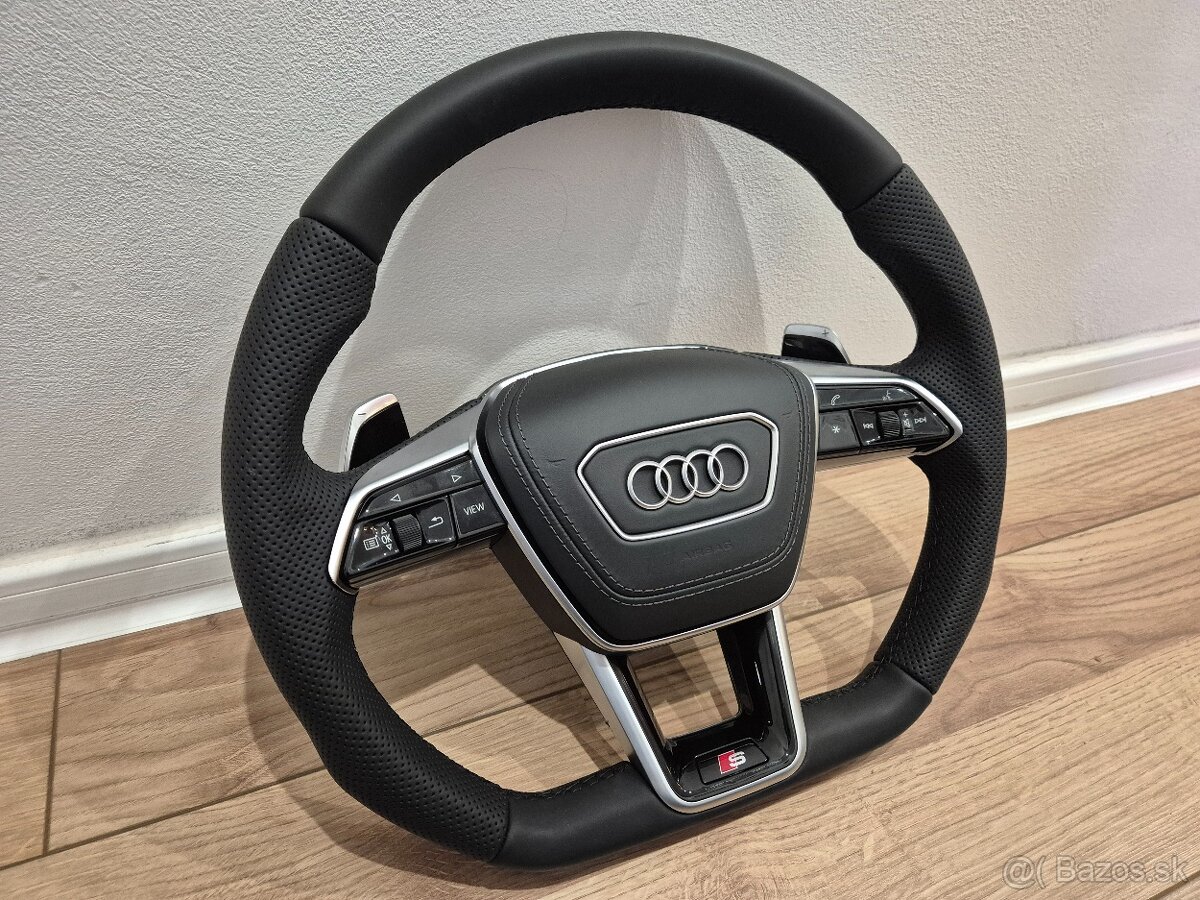 KOZENY VOLANT AUDI ZREZANY S PADLAMI A AIRBAGOM - 2