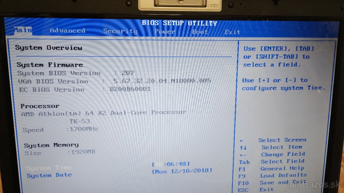 Predám notebook Asus F5N - 2