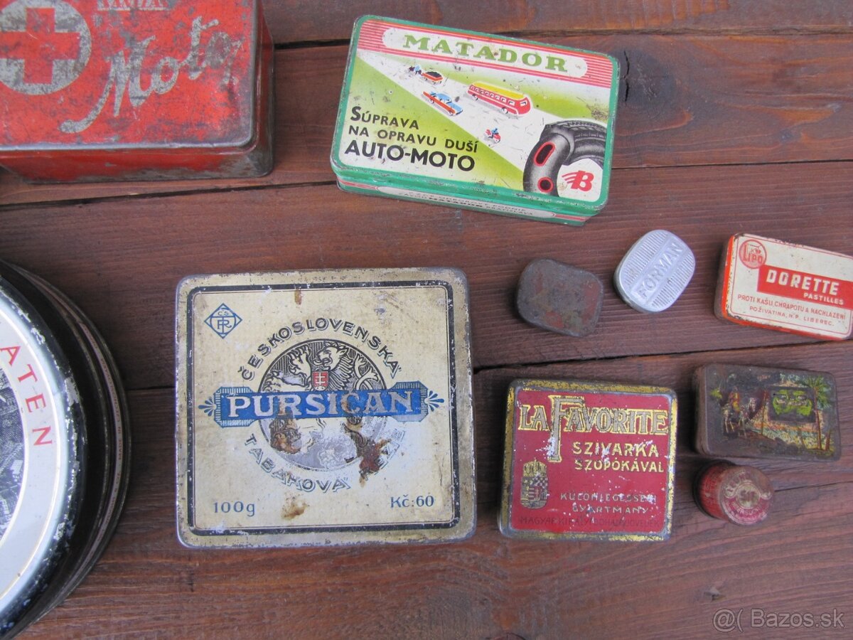 Staré plechové krabičky - 2