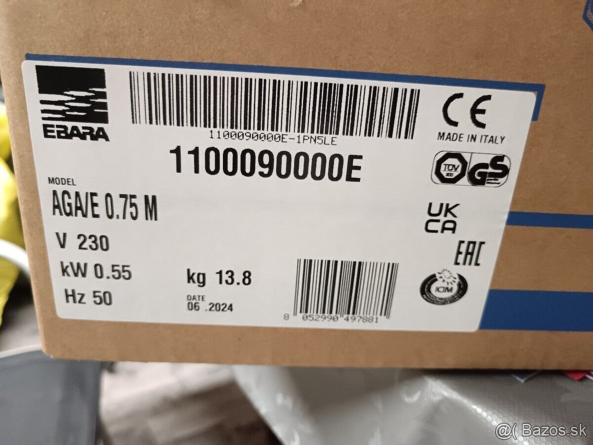 Čerpadlo na vodu AGA 0.75M - 2