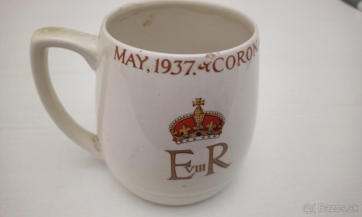 Vintage hrnček kráľ Edward - 2