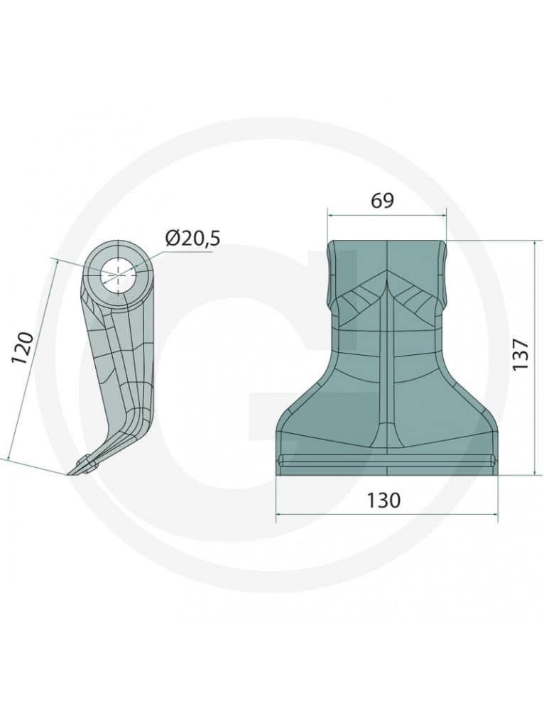 Mulčovacie kladivá extra odolné - 2