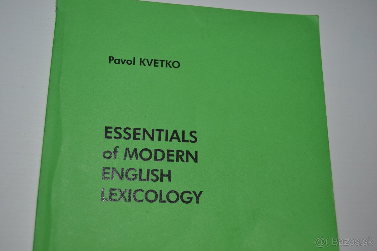 Essentials od Modern English Lexicology - 2