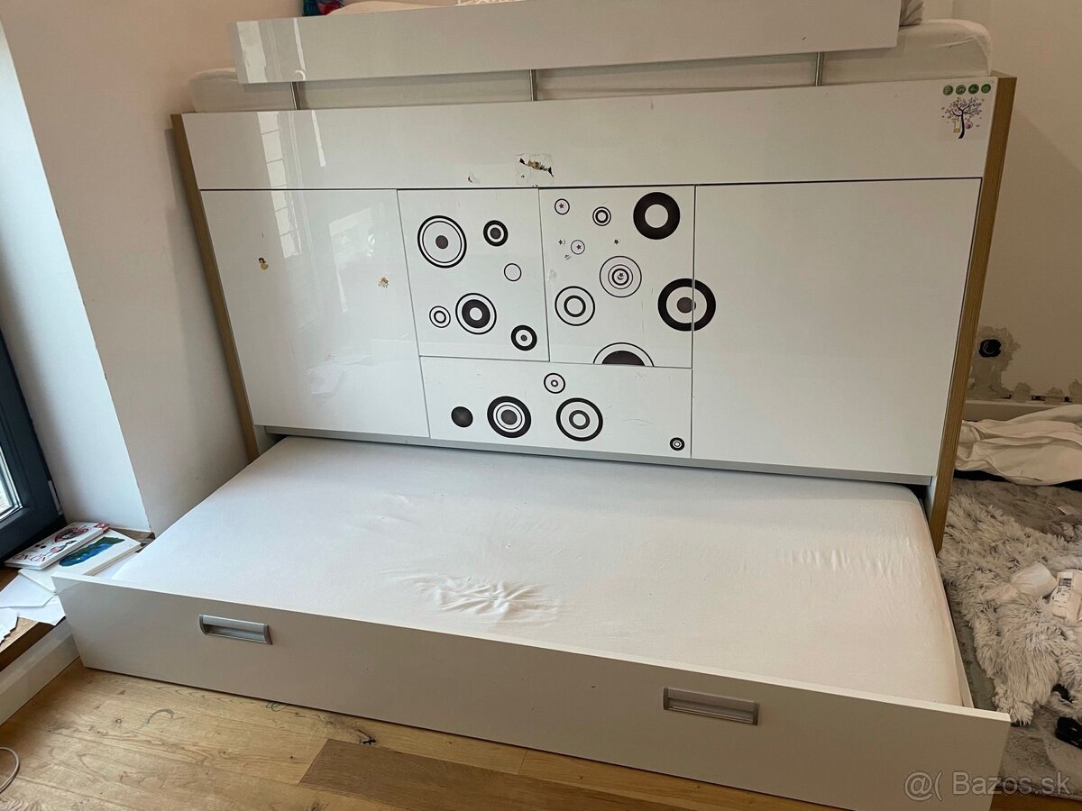 Detské poschodové postele s úložným priestorom - 2