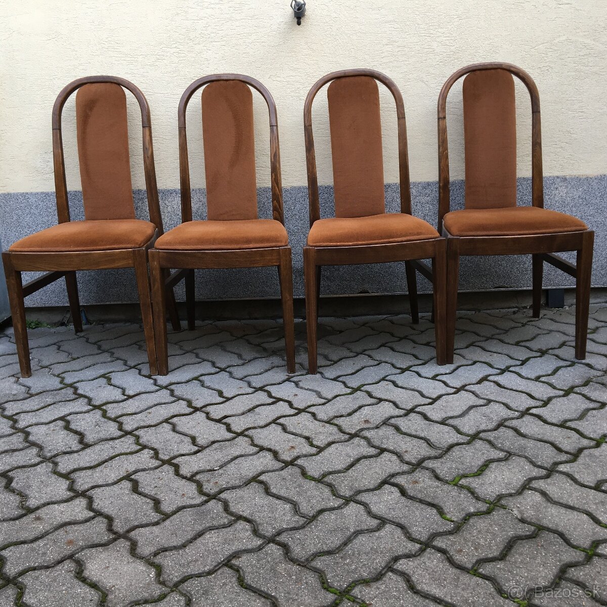 Retro Stolicka TON vysoka 4ks Vintage - 2