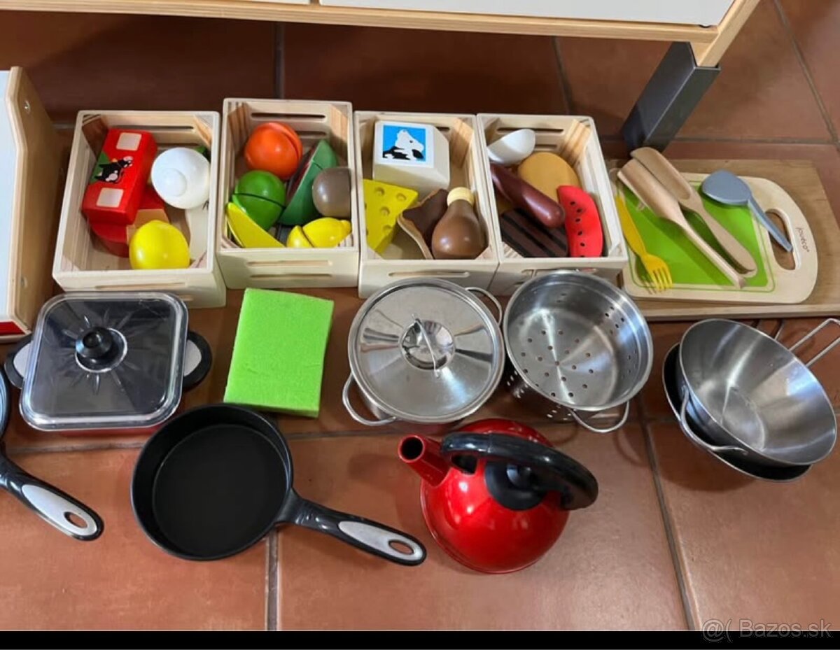 Ikea detska kuchynka na hranie, breza, + prislusenstvo - 2