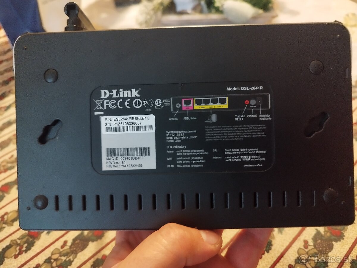 DSL Router D-Link 2641R aj s príslušenstvom - 2