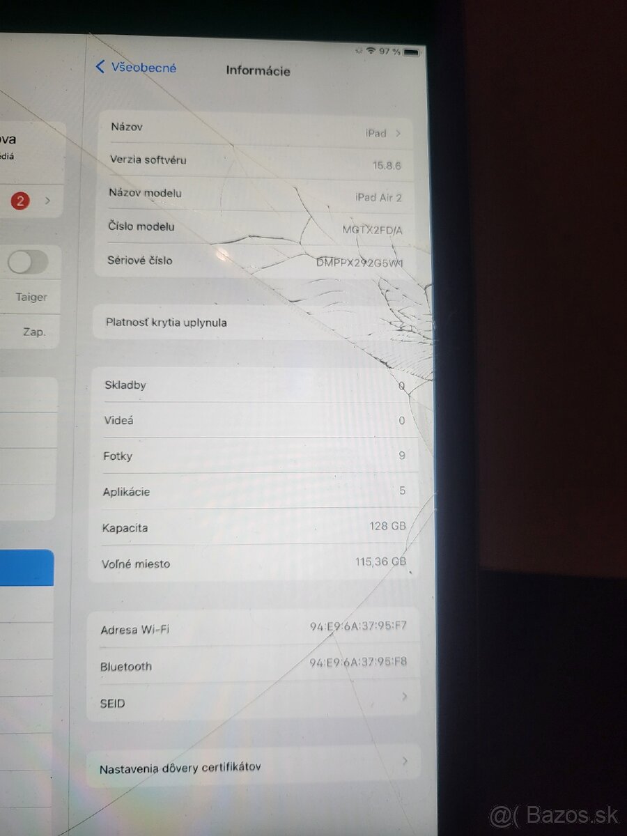 Predám Apple iPad Air 2 - 2