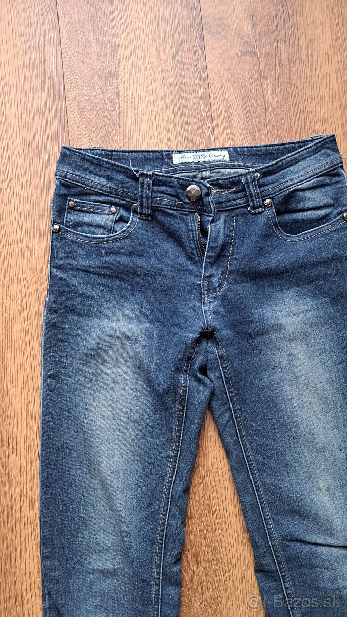 Dámske tmavé džínsy - 2
