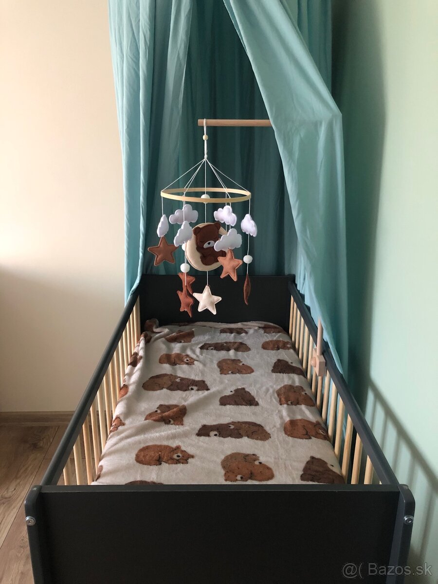 Detska postielka antracit - 2