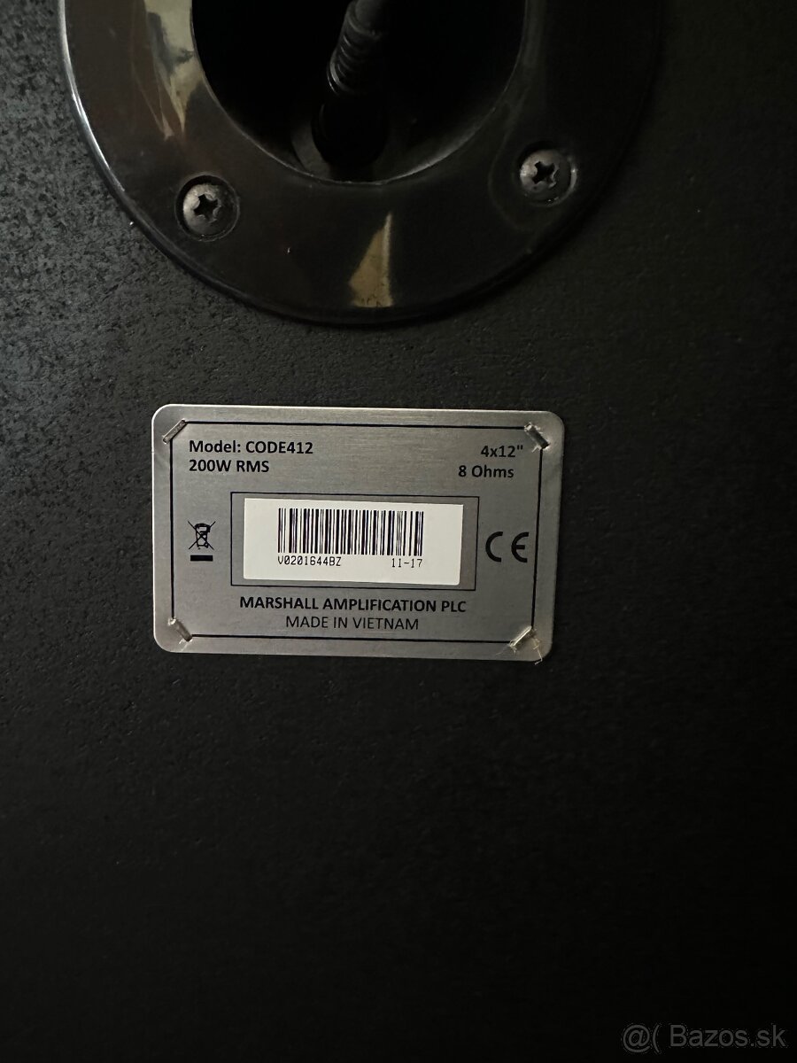 Marshall CODE412 – gitarový reproduktorový box 4×12" - 2