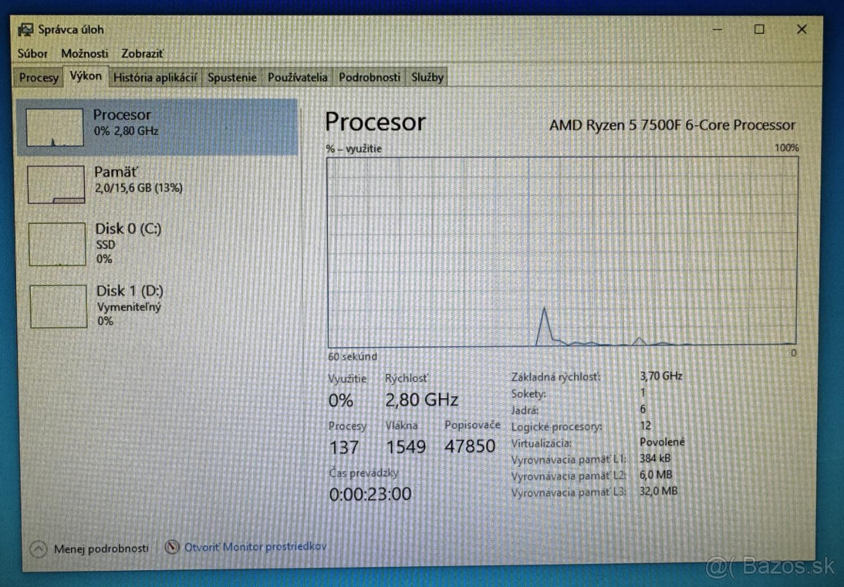 AMD Ryzen 5 7500F - 2