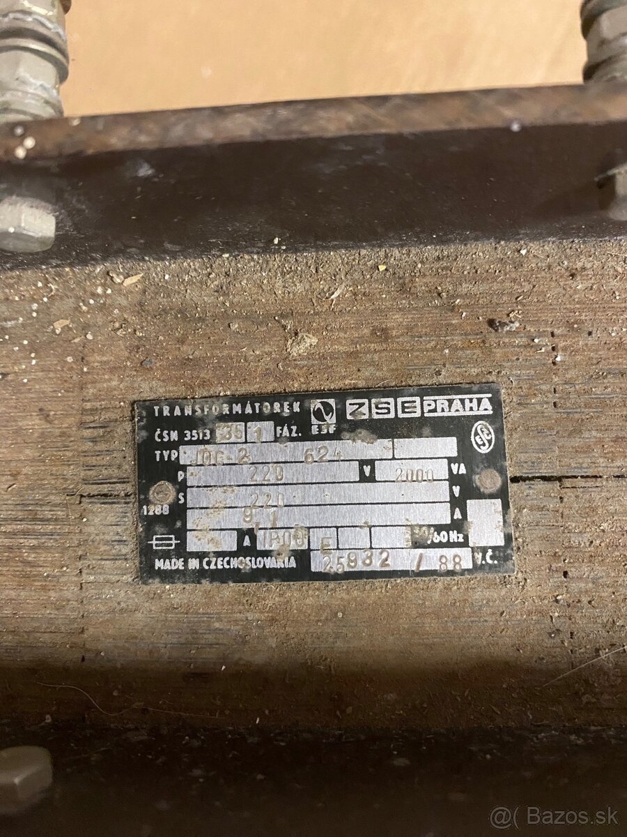 Predam izolacne trafo TYP JOC-2 e 3513 - 2