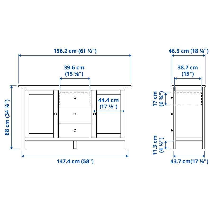 IKEA HEMNES Príborník - 2