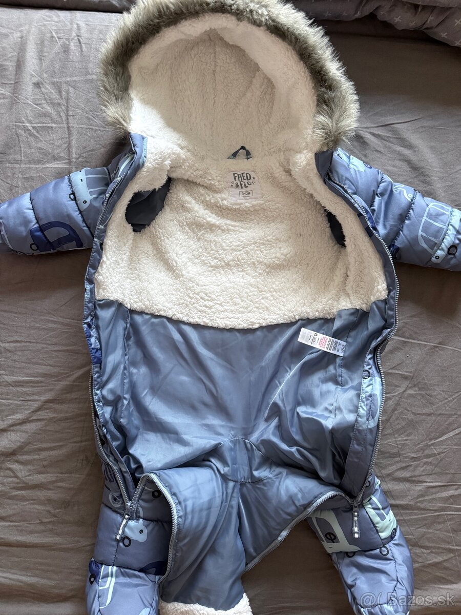 zimný overal 9-12m - 2