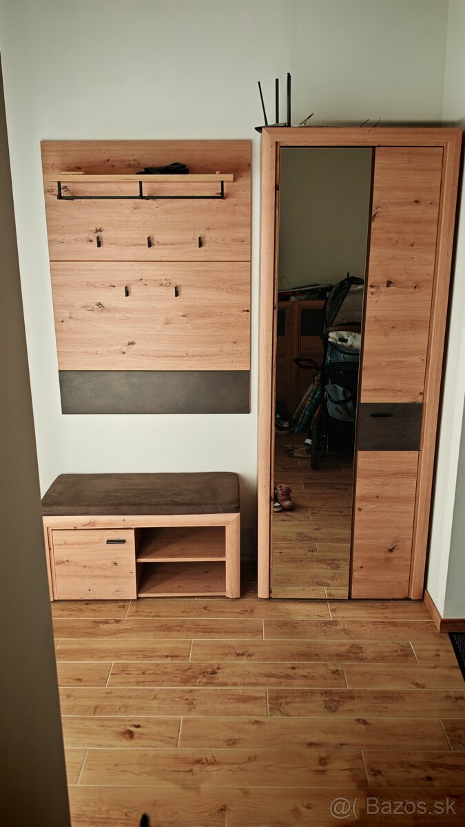 skriňa so zrkadlom dub artisan - 2