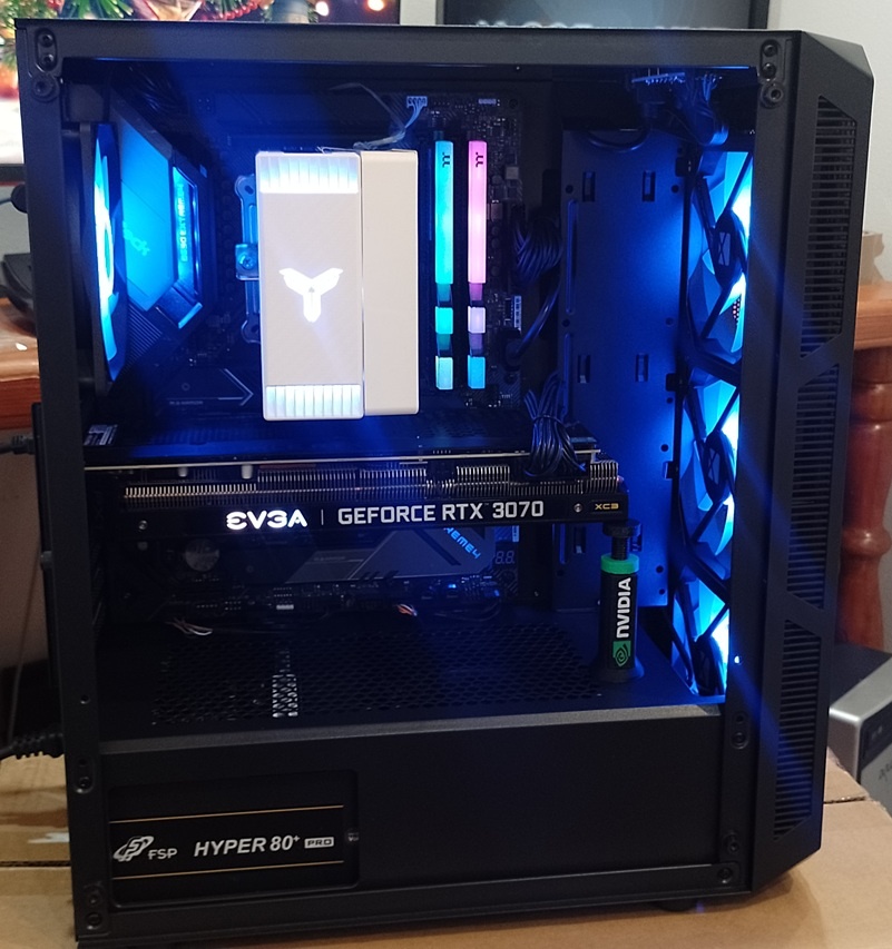 Herný PC –RTX 3070 EVGA XC3ultra+Ryzen5 +NVMe+ WIN 11 Pro - 2