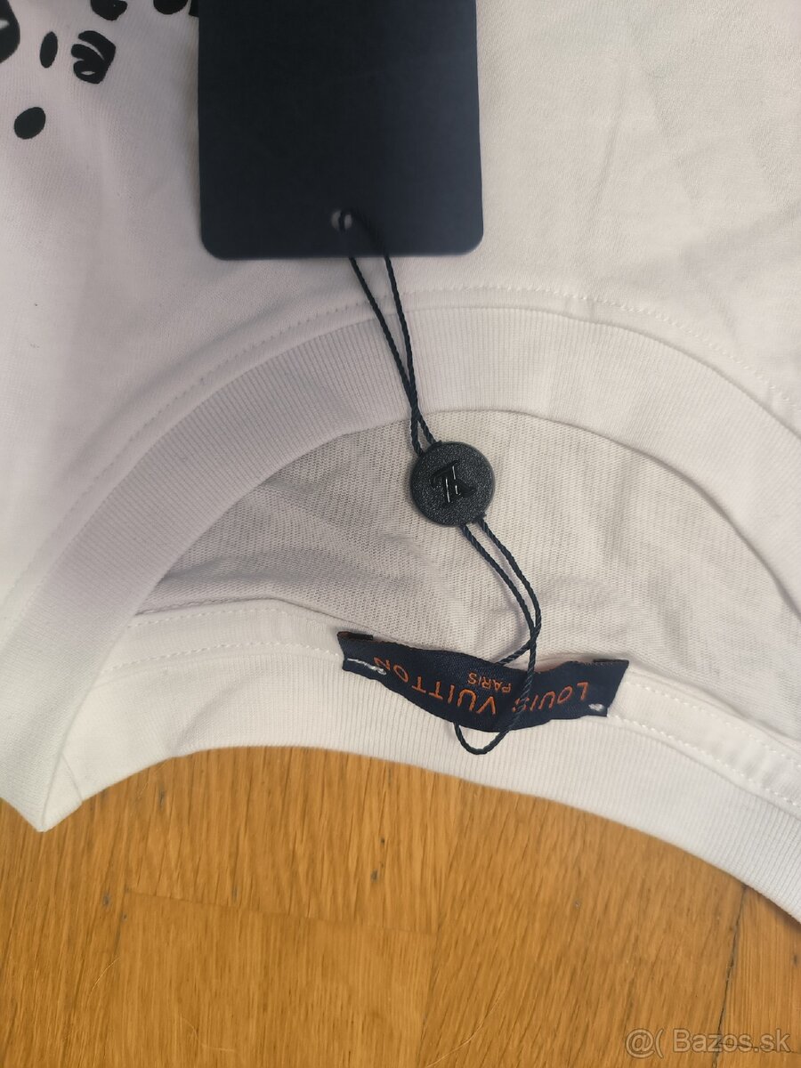 Tričko Louis Vuitton veľkosť M Biele - 2