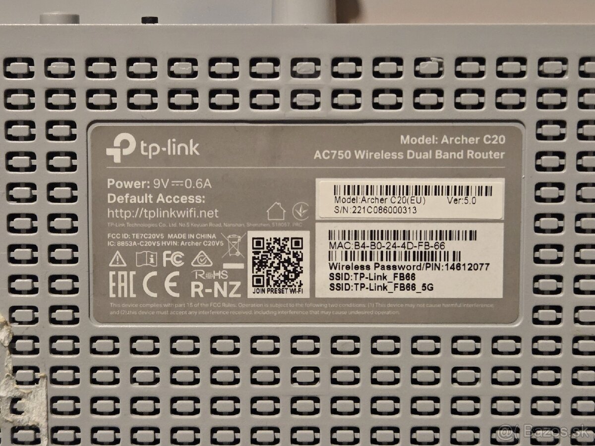 TP-Link Archer C20 AC750 WiFi Router - 2