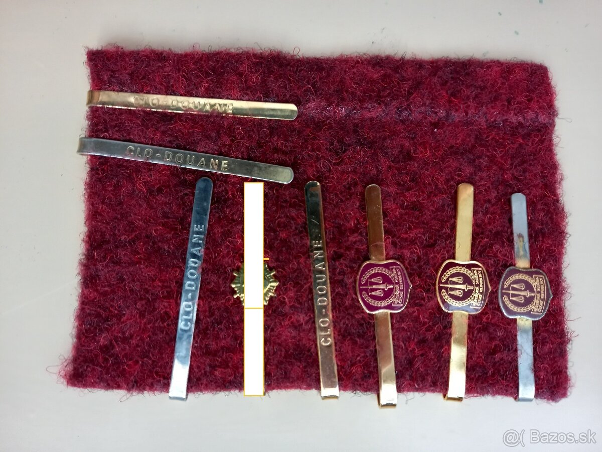 OS a OZ spony na kravaty a kľučenky. - 2